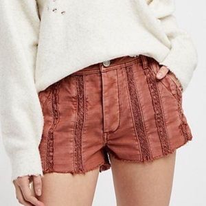 NWT Free People Great Expectation Peach Shorts